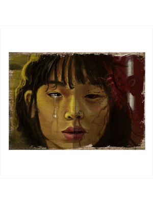 Bedeko Ağlayan Kadın Model Mdf Tablo 50 cm x 70 cm