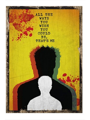 Bedeko Fight Club Model Mdf Tablo 50 cm x 70 cm