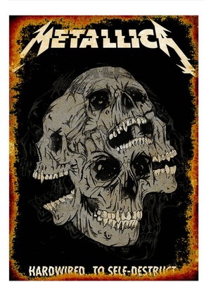 Bedeko Metallica Mdf Poster 50 cm x 70 cm