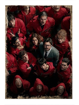 Bedeko La Casa De Papel Tasarım Mdf Tablo