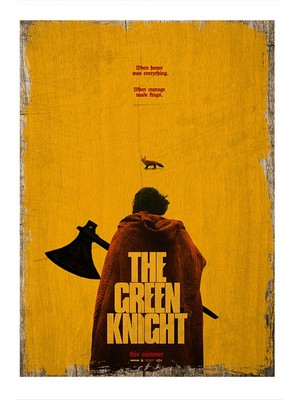 Bedeko The Green Knight Desenli Ahşap Tablo 50 cm x 70 cm