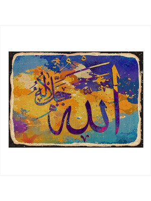 Bedeko Hat Sanatı Dekoratif Mdf Tablo 50 cm x 70 cm