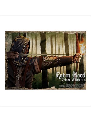 Bedeko Robin Hood Tasarım Mdf Tablo 50 cm x 70 cm