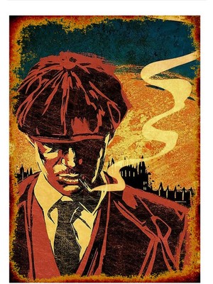 Bedeko Peaky Blinders Art Mdf Poster 50 cm x 70 cm