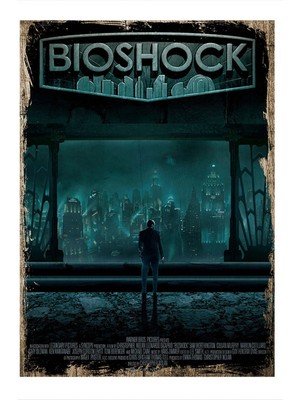 Bedeko Bioshock Model Ahşap Tablo 50 cm x 70 cm