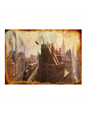 Bedeko Assasin Creed Model Ahşap Tablo 50 cm x 70 cm