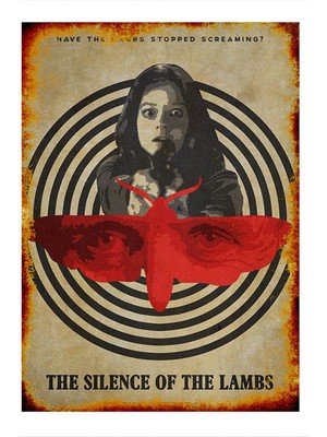 Bedeko Ahşap Tablo Kuzuların Sessizliği