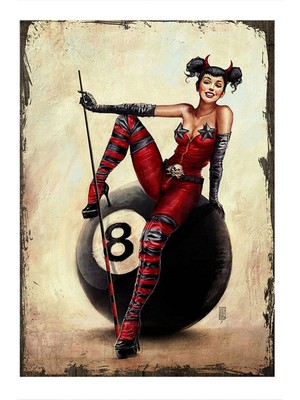 Bedeko Ahşap Tablo Bilardo Topu