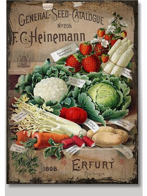 Bedeko Ahşap Tablo Mutfak Için Retro Şekilli