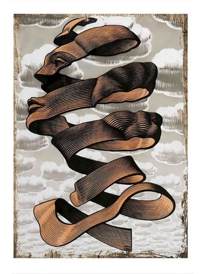Soyut Insan Yüzü Modern Mdf Tablo 35 cm x 50 cm