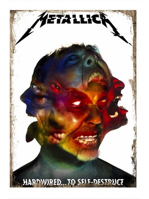 Metallica Poster Dekoratif Mdf Tablo 35 cm x 50 cm