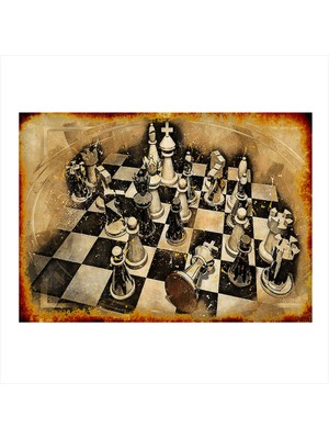 Bedeko Satranç Mdf Tablo 35 cm x 50 cm