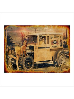 Bedeko Pin Up Kızlar Model Mdf Tablo 35 cm x 50 cm