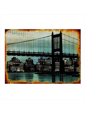 Bedeko Köprü Art Mdf Poster 35 cm x 50 cm