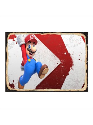 Bedeko Süper Mario Art Mdf Tablo 35 cm x 50 cm