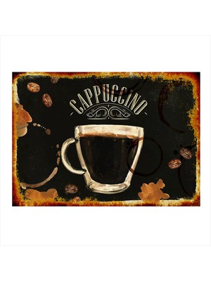 Bedeko Kolpaçino Kahve Modern Ahşap Tablo 35 cm x 50 cm