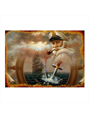 Bedeko Kaptan Mdf Poster 35 cm x 50 cm