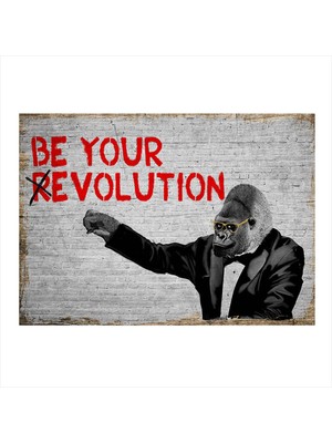 Bedeko Senin Evrimin Desenli Mdf Tablo 35 cm x 50 cm