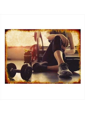 Bedeko Fitness Art Mdf Tablo 35 cm x 50 cm