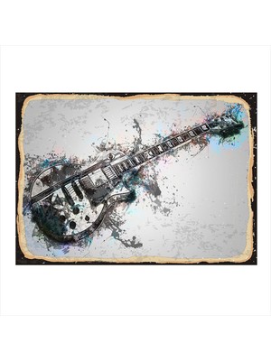 Bedeko Elektro Gitar Mdf Tablo 35 cm x 50 cm