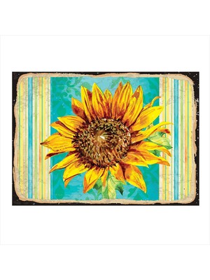 Bedeko Sarı Ayçiçeği Modern Mdf Tablo 35 cm x 50 cm