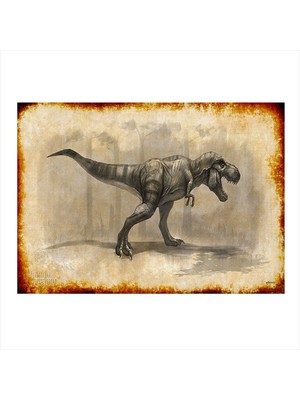 Bedeko Dinazor Mdf Poster 35 cm x 50 cm