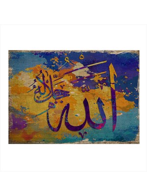Bedeko Hat Sanatı Desenli Mdf Tablo 35 cm x 50 cm