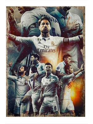 Bedeko Real Madrid Hediyelik Ahşap Tablo 35 cm x 50 cm