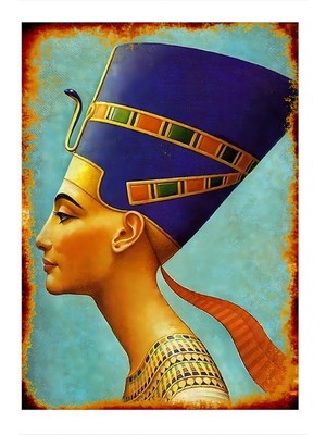 Mısırlı Kadın Mdf Poster 35 cm x 50 cm