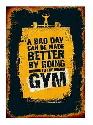 Bedeko Spor Salonu Art Mdf Tablo 35 cm x 50 cm