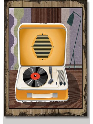 Bedeko Ahşap Tablo Taş Pilak Afişi Baskılı 35 cm x 50 cm