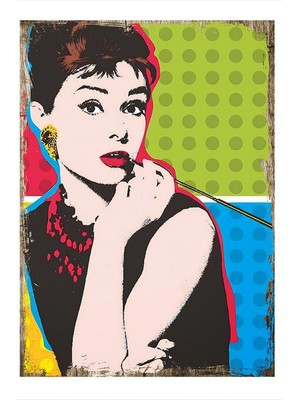 Kadın Profili Model Ahşap Tablo 35 cm x 50 cm