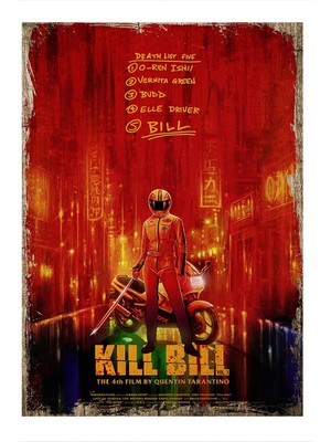 Bedeko Kill Bill Tasarım Mdf Tablo 35 cm x 50 cm