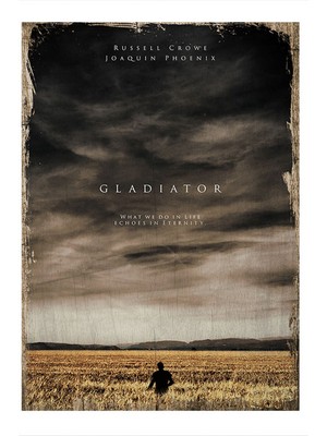 Bedeko Gladiator Afiş Desenli Mdf Tablo 35 cm x 50 cm