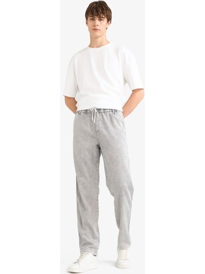 DeFacto Yumuşak Dokulu Wide Leg Jean Pantolon G1216AX25AU