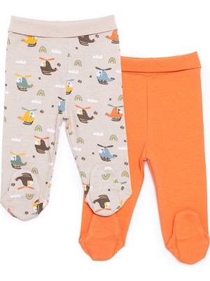 Hellobaby Erkek Bebek Yenidoğan 2li Patikli Alt