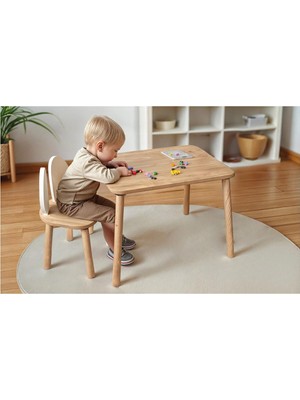 Bee Smart Safir Meşe Tek Sandalye Set