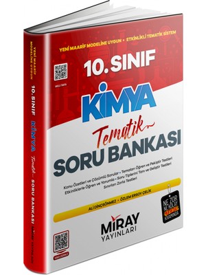 Miray Yayınları 10. Sınıf Kimya Konu Özetli Tematik Soru Bankası
