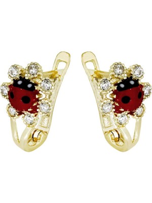 Altın Uğur Böceği Çocuk Küpe T076855