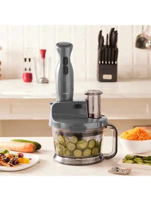 Karaca Pro-Multimax Mutfak Robotu Space Gray 2000 W