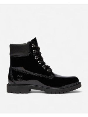 Timberland Premium 6 INCH LACE UP WATERP Kadın Black Patent Leather Bot TB0A43F8EL61