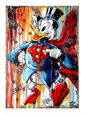 Bedeko Süpermen Ördek Mdf Tablo 50 cm x 70 cm