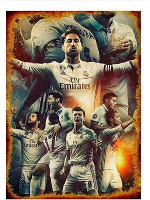 Bedeko Real Madrid Model Mdf Tablo 50 cm x 70 cm