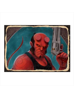 Bedeko Hellboy Mdf Tablo 35 cm x 50 cm