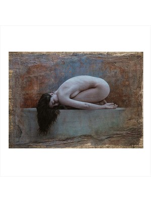 Bedeko Uyuyan Nü Kadın Mdf Poster 35 cm x 50 cm