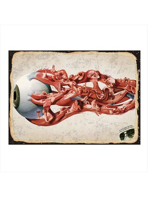 Bedeko Gözün Arkası Mdf Poster 35 cm x 50 cm