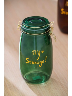 Pierre Klipsli Kapaklı Kavanoz Seti - 21.5 cm