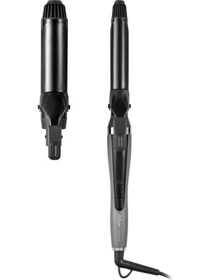 Trendcare Saç Şekillendirme Seti Seramik Plaka 3 Farklı Başlık Antrasit - AR5101