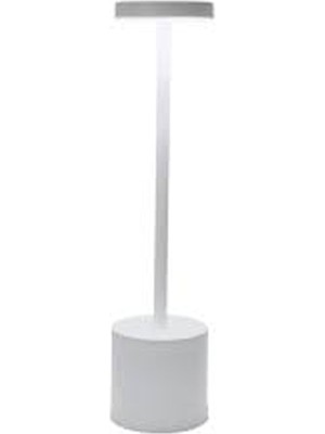 NOAS-YL86-1238-MIDILLI Masa Lambasi Şarj Edilebilir White- 3 Renk Işik Alsat