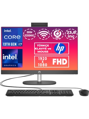 Hp Proone 240 G10 Intel Core I7-1355U 32GB 512GB SSD Windows 11 Pro 23.8" Fhd All In One Bilgisayar 8T2W7ES 012